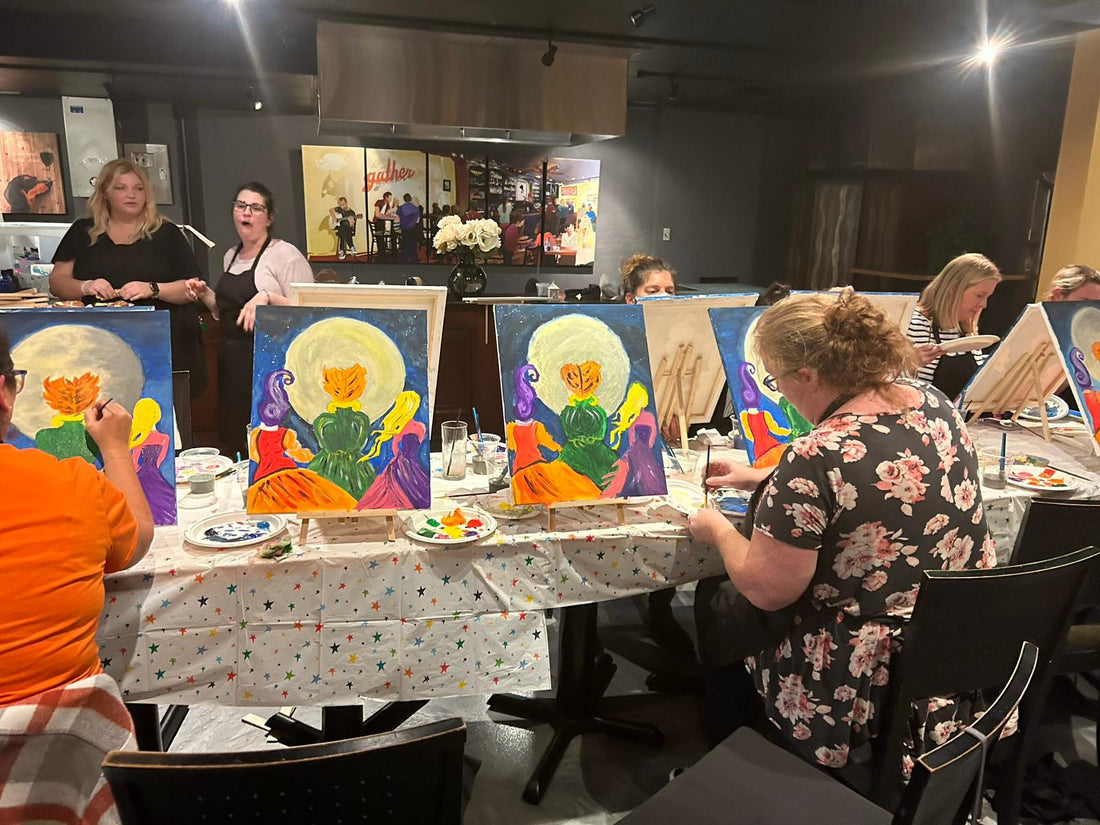 "Step-by-Step Guide: How to Create a Stunning Canvas Painting with Our Stencils" - Art with angel