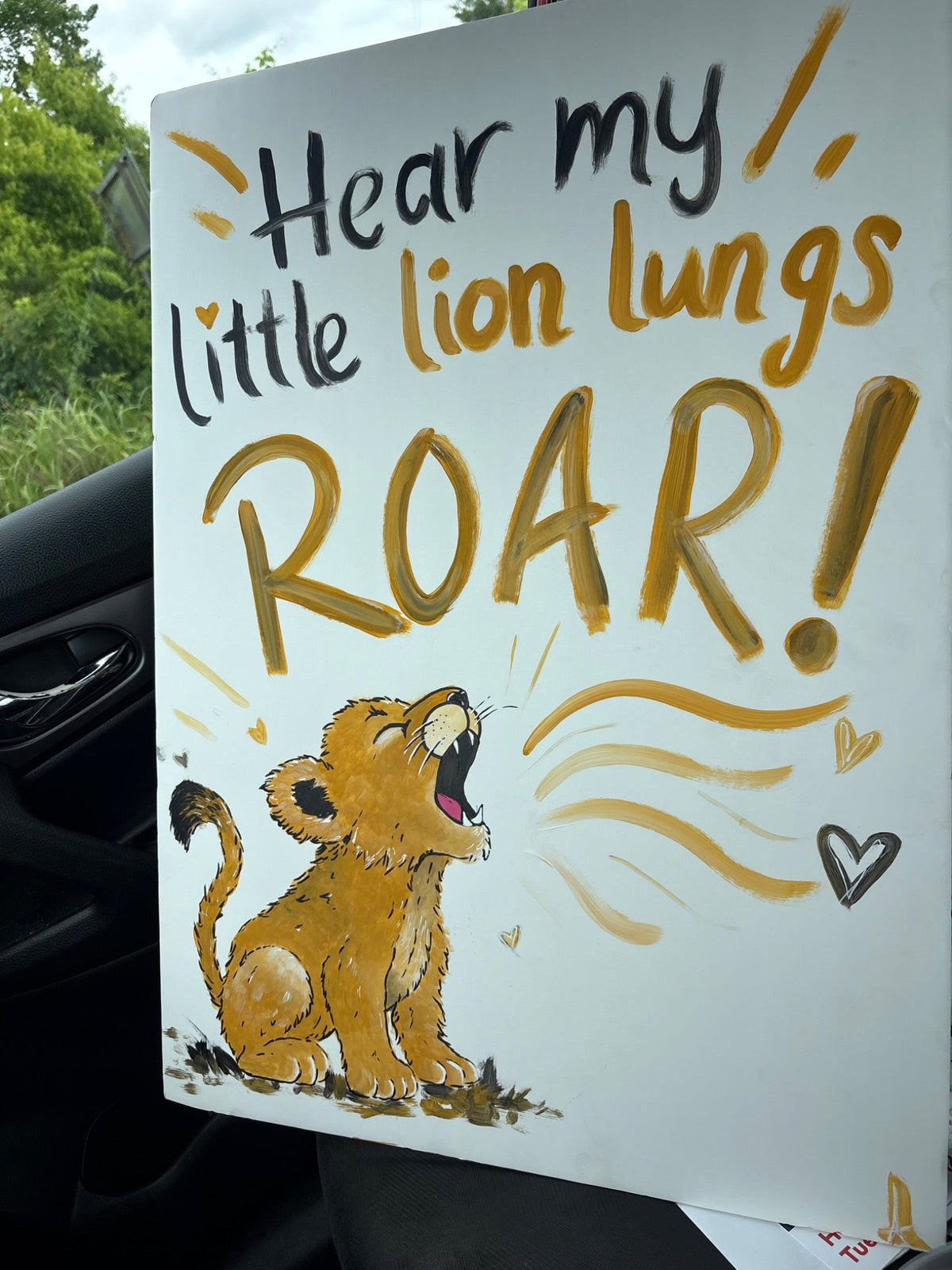 Little Lion, Roar — Collected Commission hand drawn design by Art with angel