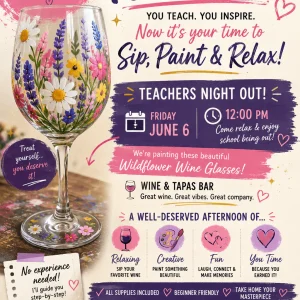 June 6th @12pm wine & tapas